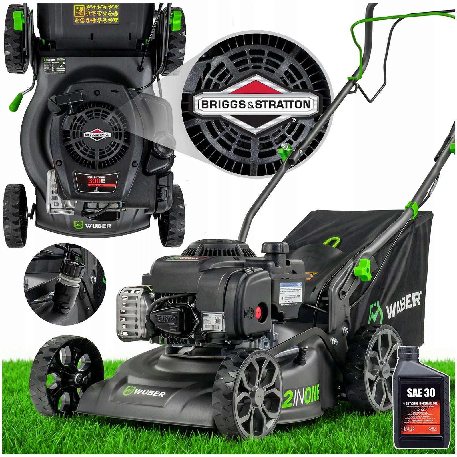 DIESEL MOWER WITH DRIVE BRIGGS & STRATTON 300 STRONG LIGHT MANEUVERABLE 40CM