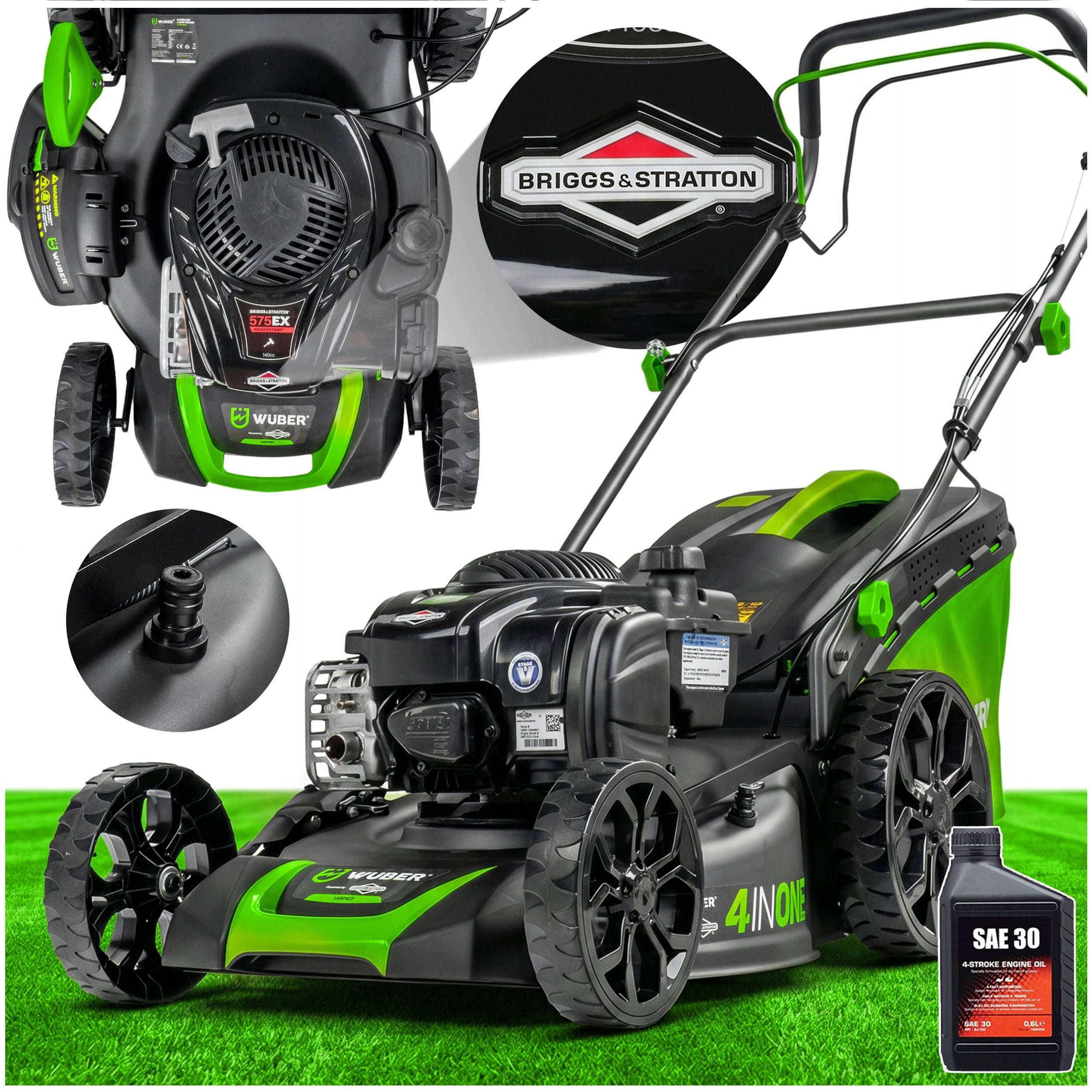 DIESEL MOWER WITH DRIVE BRIGGS STRATTON 7,46Nm FOR GRASS STRONG 46CM PRO
