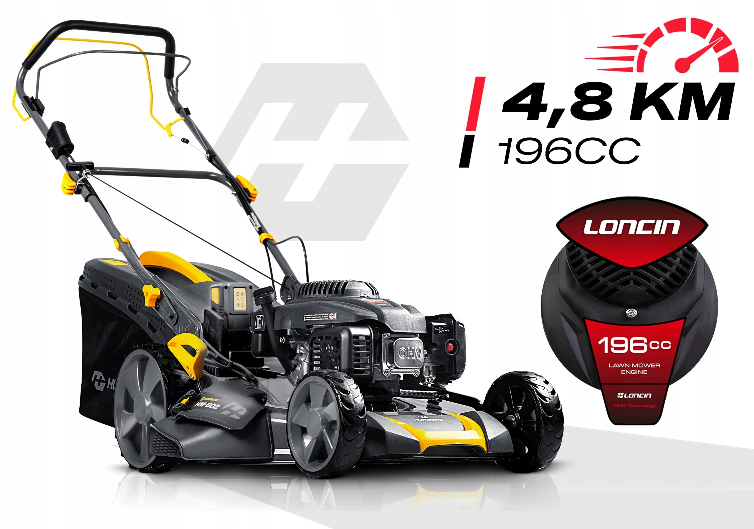 DIESEL MOWER WITH START ELEK. DRIVE 56cm 70L LONCIN 196cc + OIL Manufacturer code 560200Z