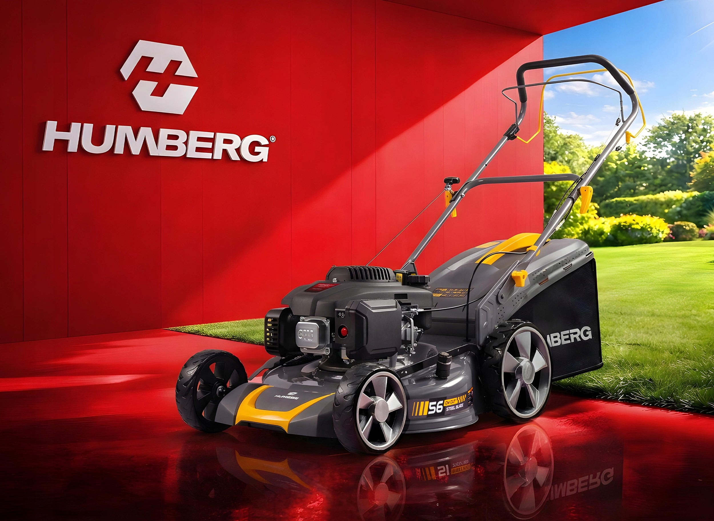 DIESEL MOWER WITH START ELEK. DRIVE 56cm 70L LONCIN 196cc + OIL Packaging status original