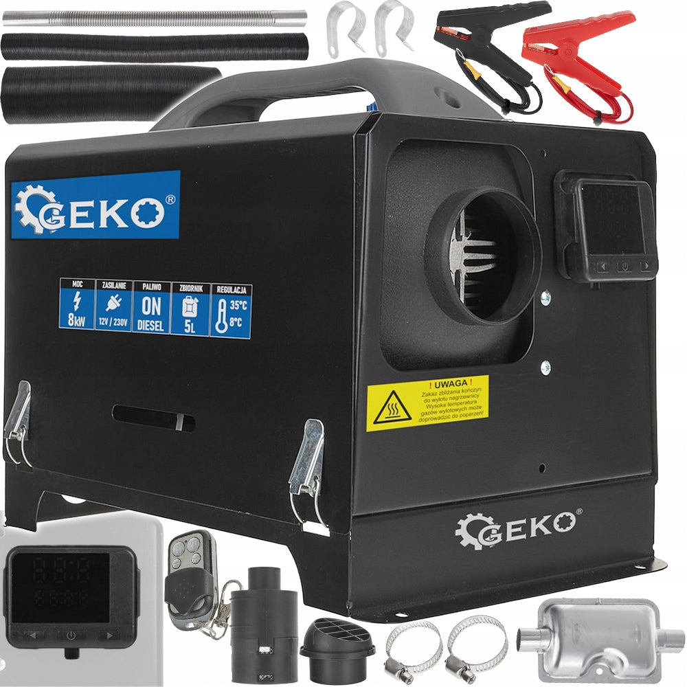 DIESEL PARKING HEATER 12V 230V 8kW LCD REMOTE CONTROL