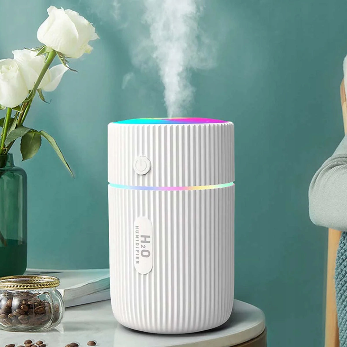DIFFUSER HUMIDIFIER AROMATHERAPY NIGHT LIGHT WHITE 2IN1 Medical device no