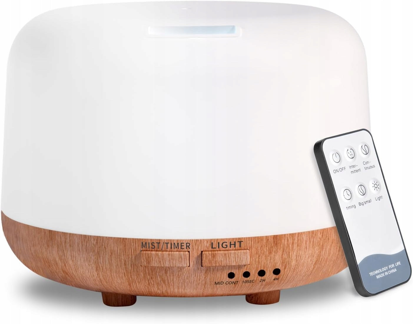 DIFFUSER HUMIDIFIER NIGHT LIGHT WOOD 300ML 7 COLORS + REMOTE CONTROL