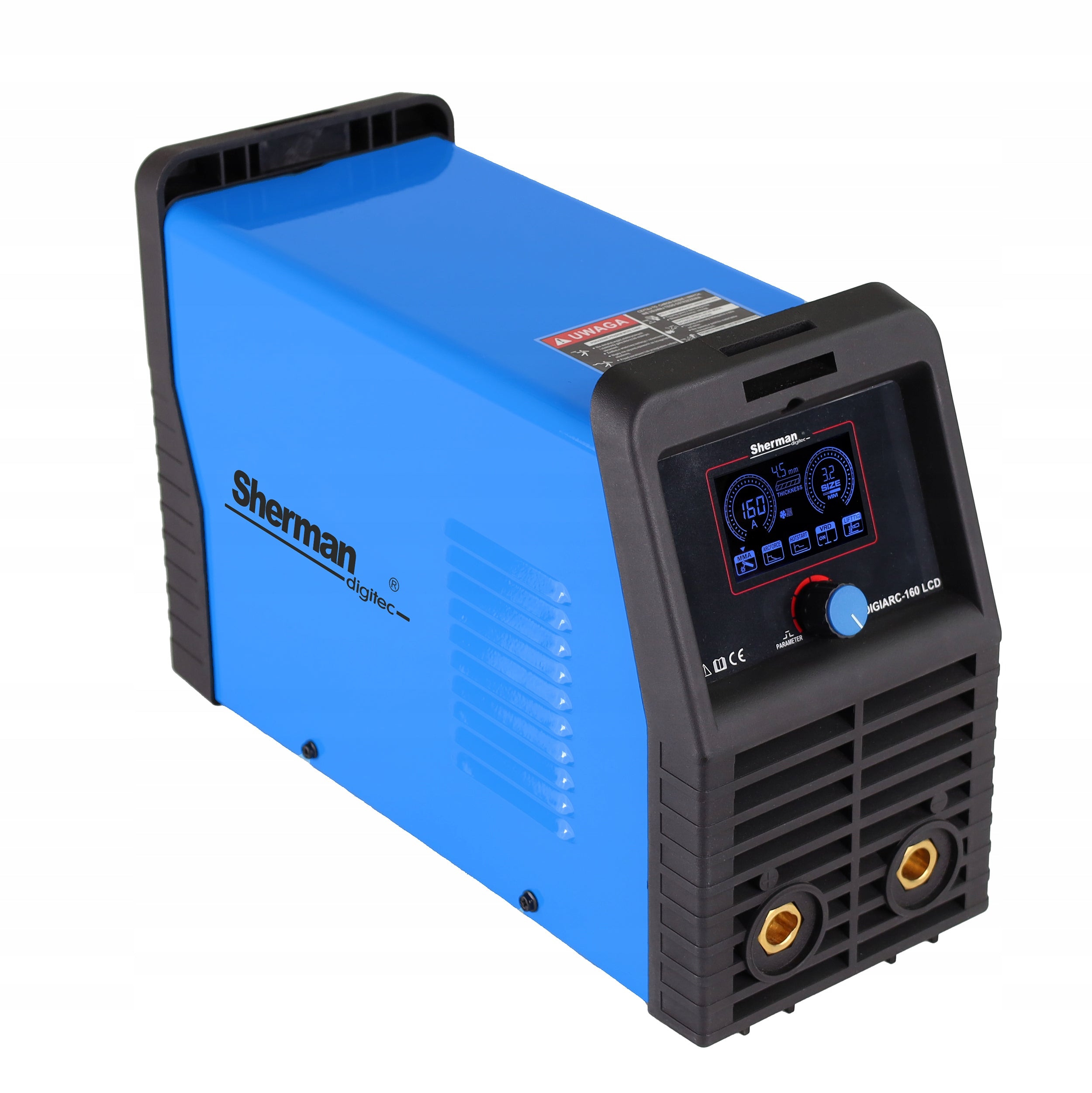 DIGIARC 160 LCD INVERTER WELDER | MMA | TIG | 20A-160A | Sherman Duty cycle time 60%