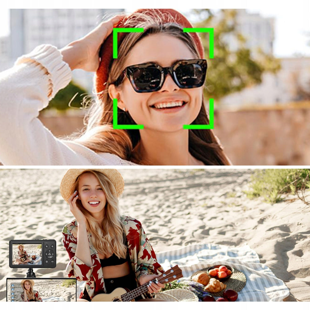DIGITAL CAMERA 4K UHD 64MP ZOOM 16X SCREEN 2.8'' WEBCAM FOR VLOGGER TRAVEL Resolution 56 Mpx