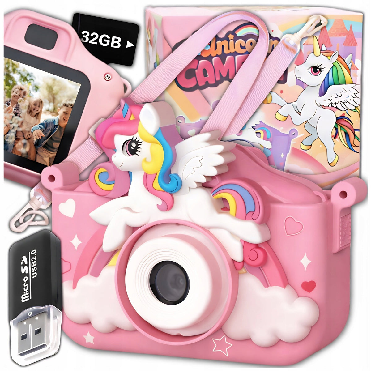 DIGITAL CAMERA FOR CHILDREN 40 Mpx CAMERA TOY + 32GB CARD