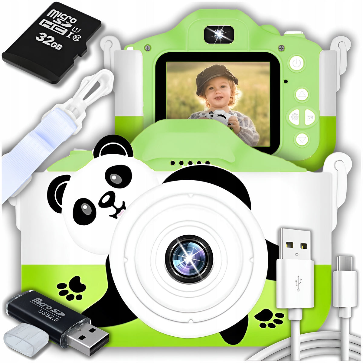 DIGITAL CAMERA FOR CHILDREN 40Mpx CAMERA TOY GAMES+CARD 32GB