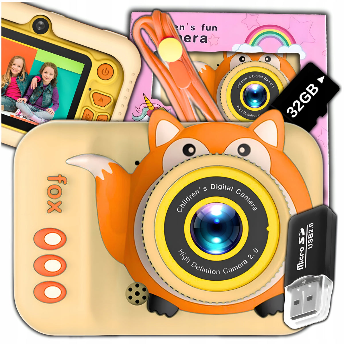 DIGITAL CAMERA FOR CHILDREN 40Mpx CAMERA TOY GAMES+CARD 32GB
