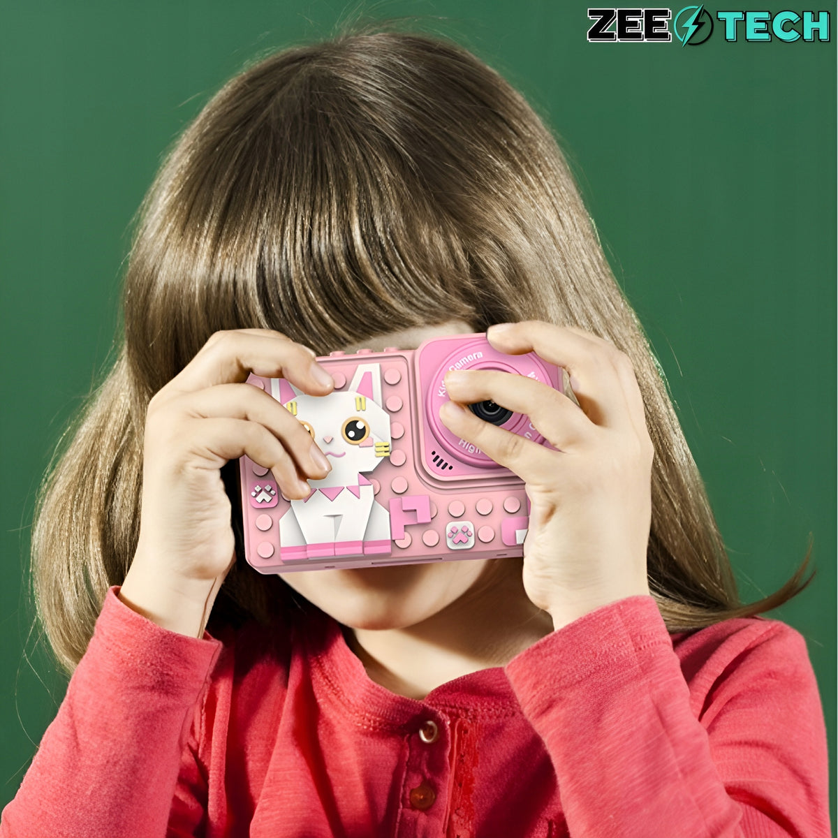 DIGITAL CAMERA FOR CHILDREN 40Mpx SELFIE CAMERA GAMES+32GB CARD Manufacturer code Aparat cyfrowy dziecięcy zabawkowy puzzle gry