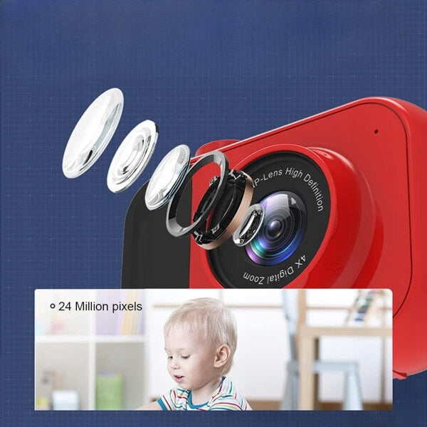 DIGITAL CAMERA FOR CHILDREN CAMERA 24Mpx CARD 32GB yellow Brand no brand