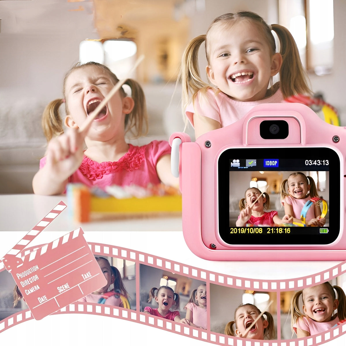 DIGITAL CAMERA FOR CHILDREN CAMERA TOY GAME + 32GB CARD Packaging status original