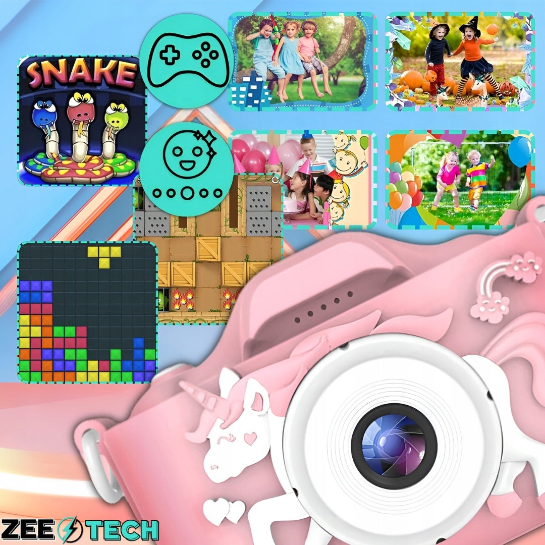DIGITAL CAMERA FOR CHILDREN CAMERA TOY GAMES + 32GB CARD Packaging status original