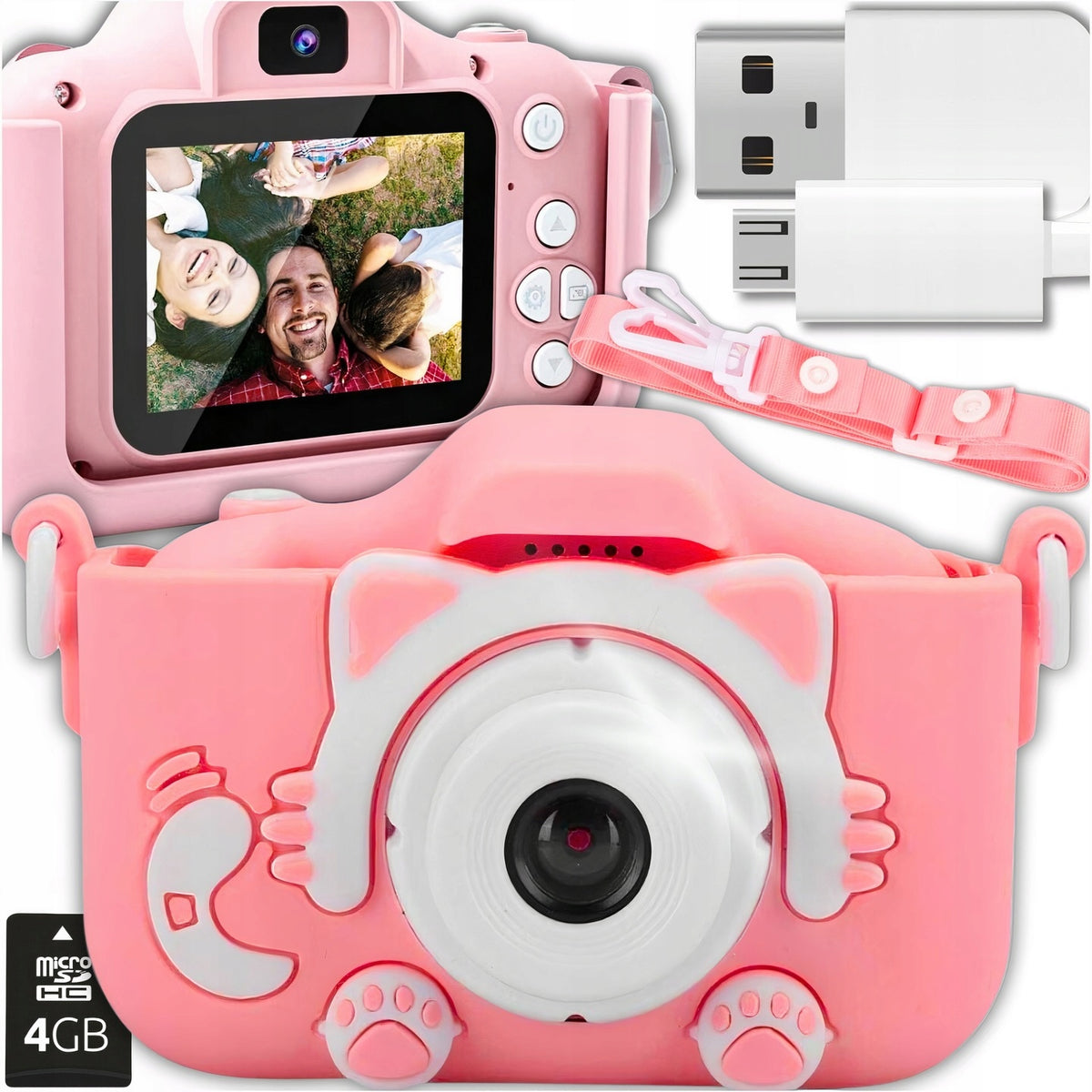 DIGITAL CAMERA FOR CHILDREN KITT WITH PHOTO MEMORY CARD + FREEBIE