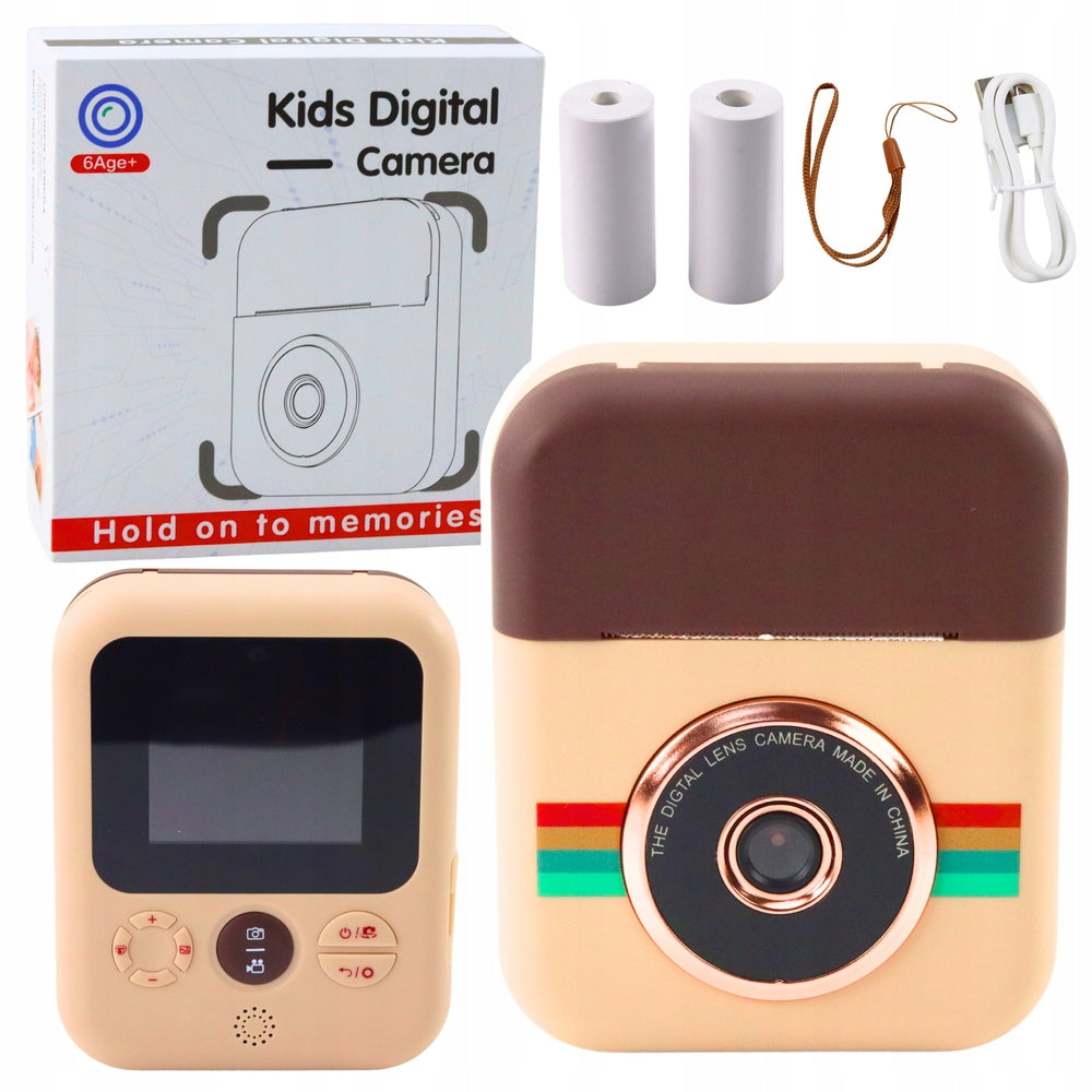 DIGITAL CAMERA FOR CHILDREN WITH A 21290 BROWN PRINTER