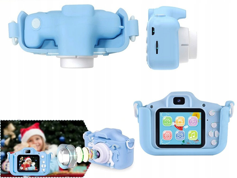 DIGITAL CAMERA FOR CHILDREN WITH GAMES CAMERA GAMES UNICORN COVER BLUE Brand Verk Group