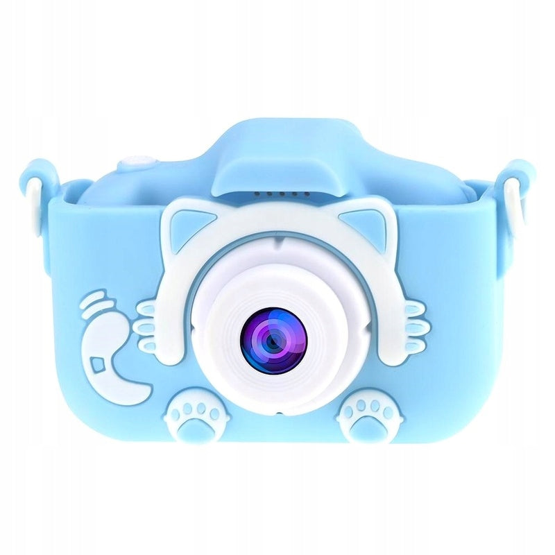 DIGITAL CAMERA FOR KIDS KITTY FULL HD 1080P + GAMES Manufacturer code APARAT CYFROWY Niebieski