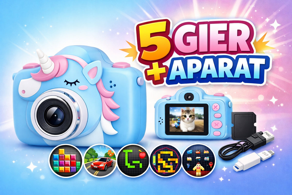 DIGITAL CAMERA FOR KIDS LEAN Toys Unicorn 48 Mpx HD Movies Games Manufacturer code 21326