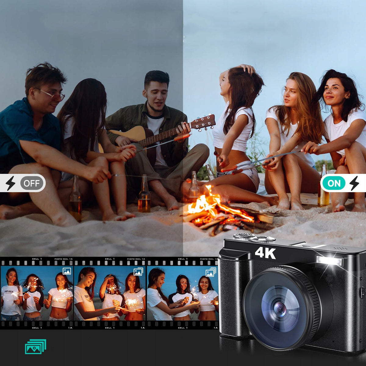 DIGITAL CAMERA HD 4K 48MP RECORDING ANTISHAKE HOLY GIFT Brand no brand