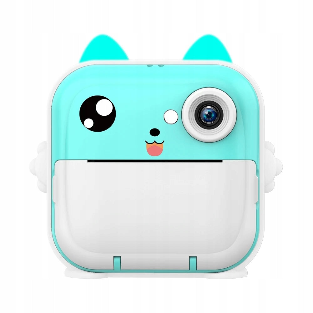 DIGITAL CAMERA WITH PRINTER FOR CHILDREN GAMES ROLLERS BLUE Packaging status original