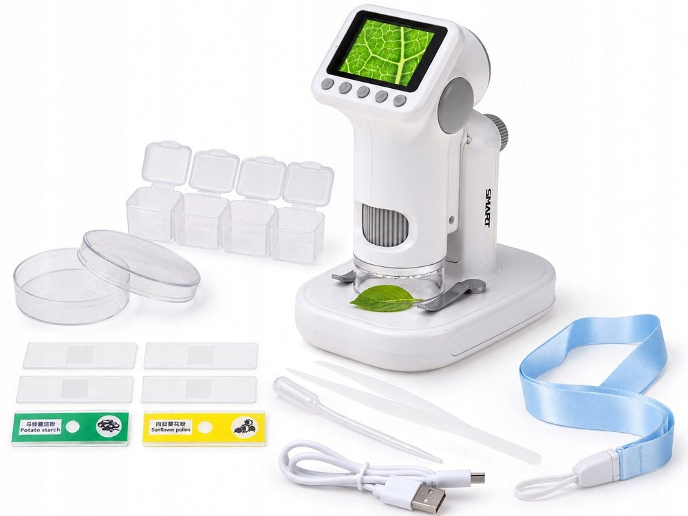 DIGITAL MICROSCOPE for children - LCD screen, magnification 1600x, 1080P ES0030 Packaging status original