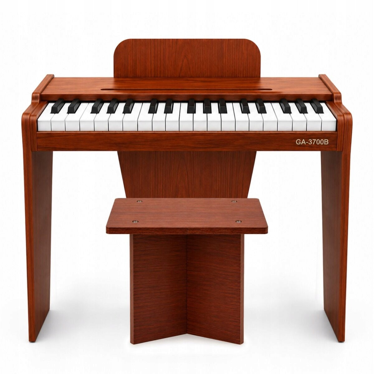 DIGITAL PIANO FOR CHILDREN 37 KEYS WITH STOOL BROWN FREESTANDING Packaging status original