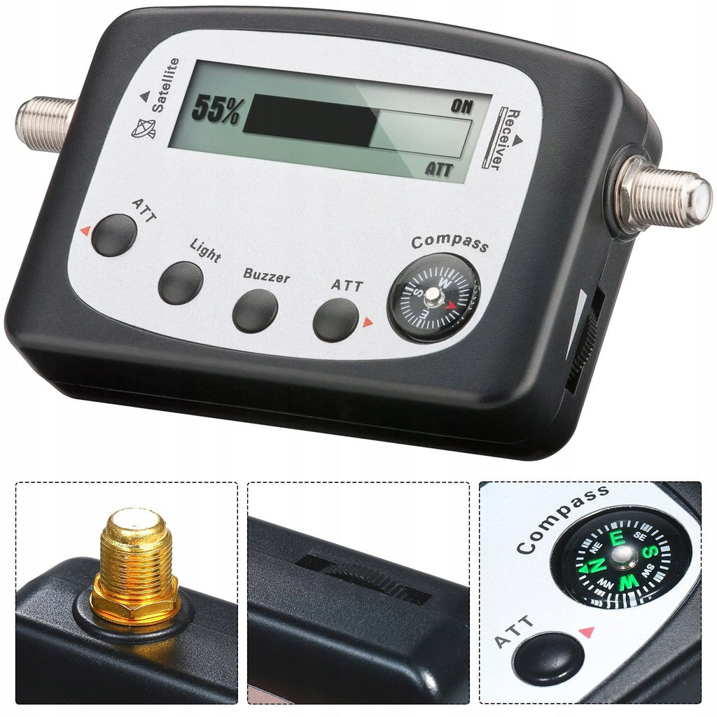 DIGITAL SATELLITE SIGNAL METER FULL HD 4K LCD SENSITIVE PRECISION