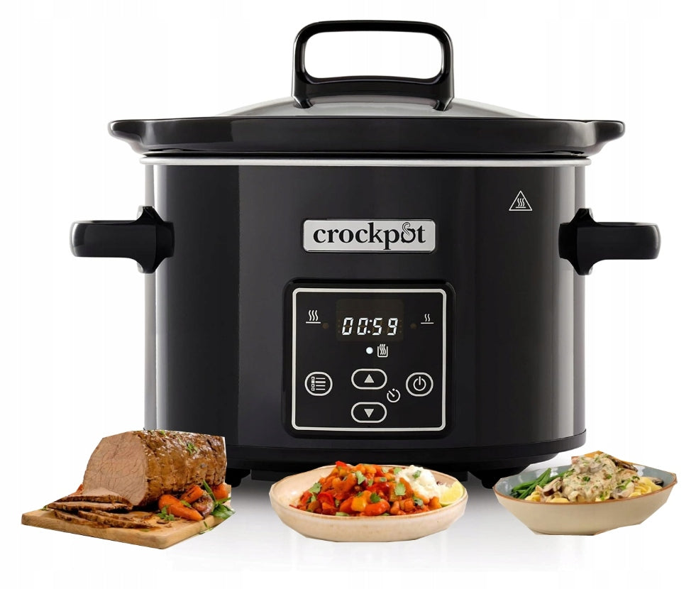 DIGITAL SLOW COOKER 2,4L STONEWARE BOWL HEATING CROCKPOT PANEL