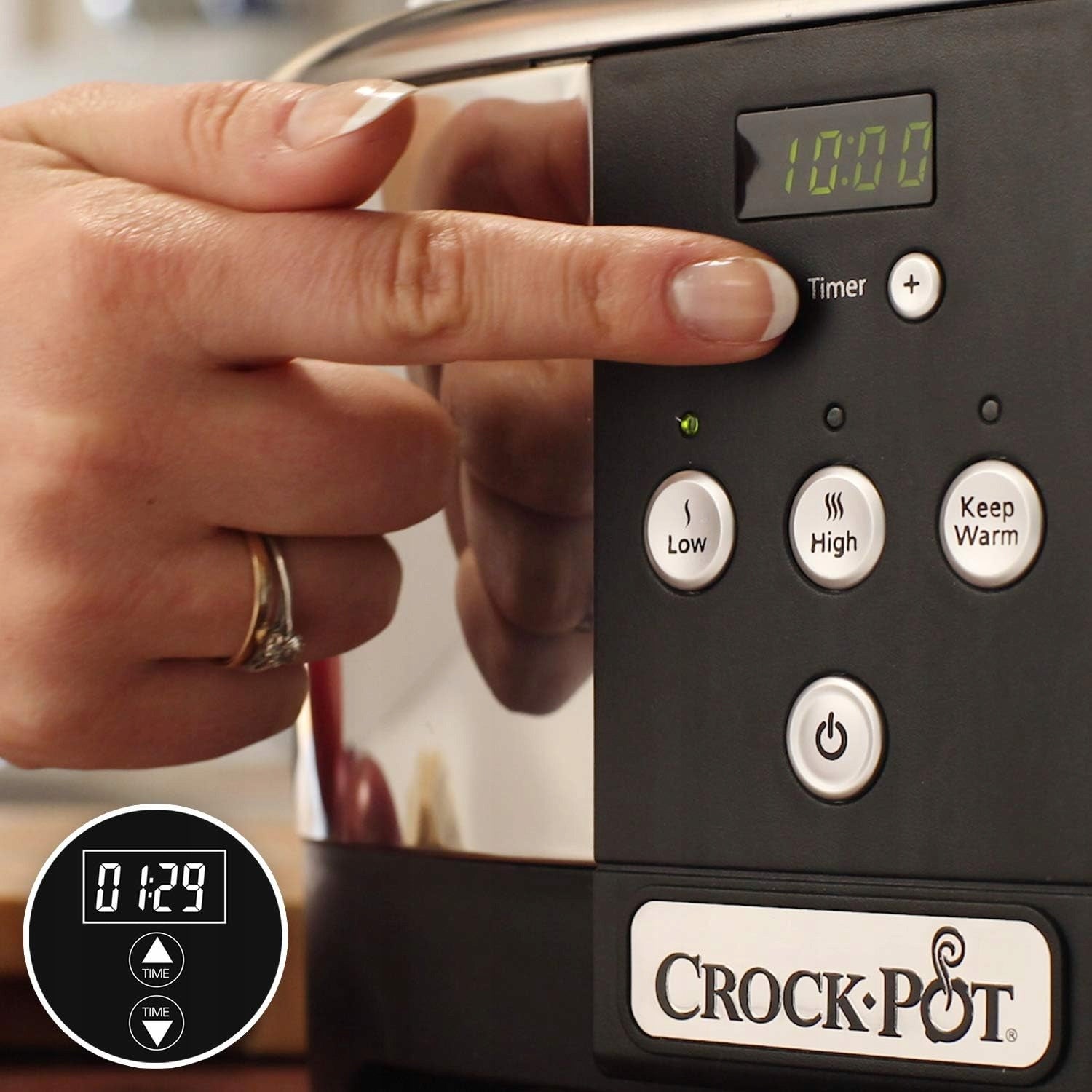 DIGITAL SLOW COOKER 5,7 L STONEWARE POT HEATING FUNCTION TIMER Manufacturer code 5903387684038