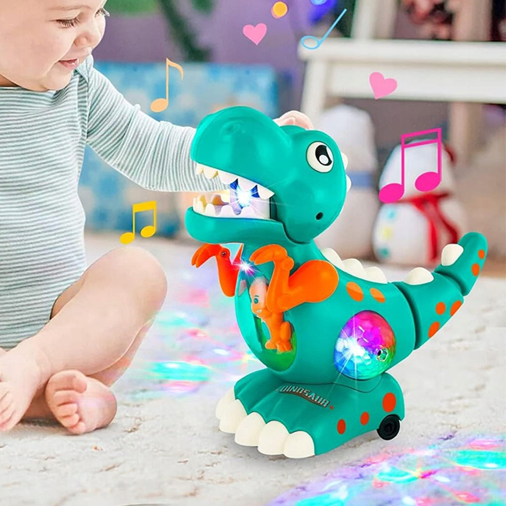 DINOSAUR AUTOMATIC TOY WITH FLASHING LIGHT AND SOUND Packaging status original