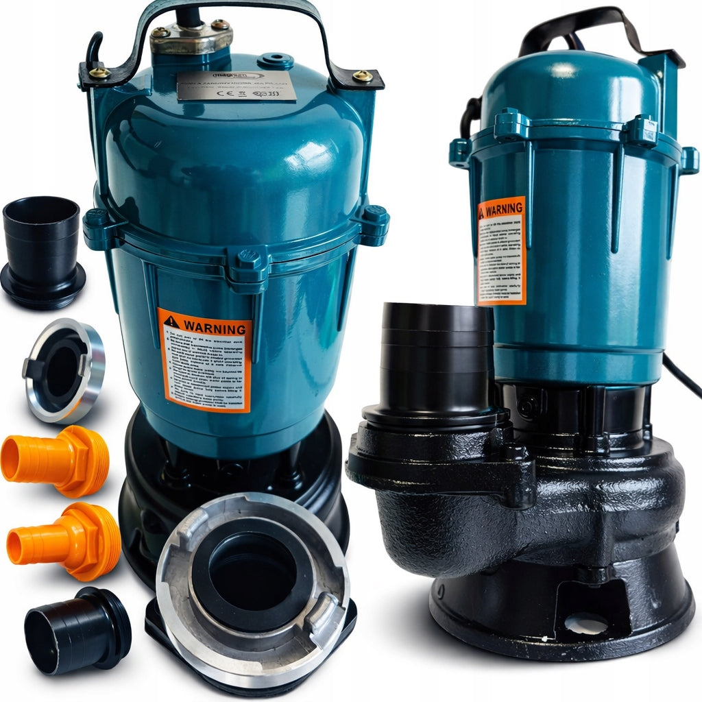 DIRTY WATER PUMP CLEAN SEPTIC TANK WITH SHREDDER 3200 STRONG + 3 NOZZLES