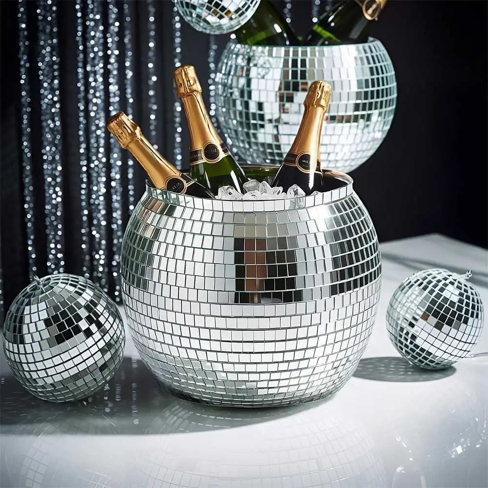 DISCO BALL ICE BUCKET 11 L VODKA CHAMPAGNE BOTTLE BUCKET FOR PARTY Manufacturer MikaMax