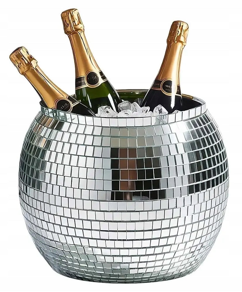 DISCO BALL ICE BUCKET 11 L VODKA CHAMPAGNE BOTTLE BUCKET FOR PARTY