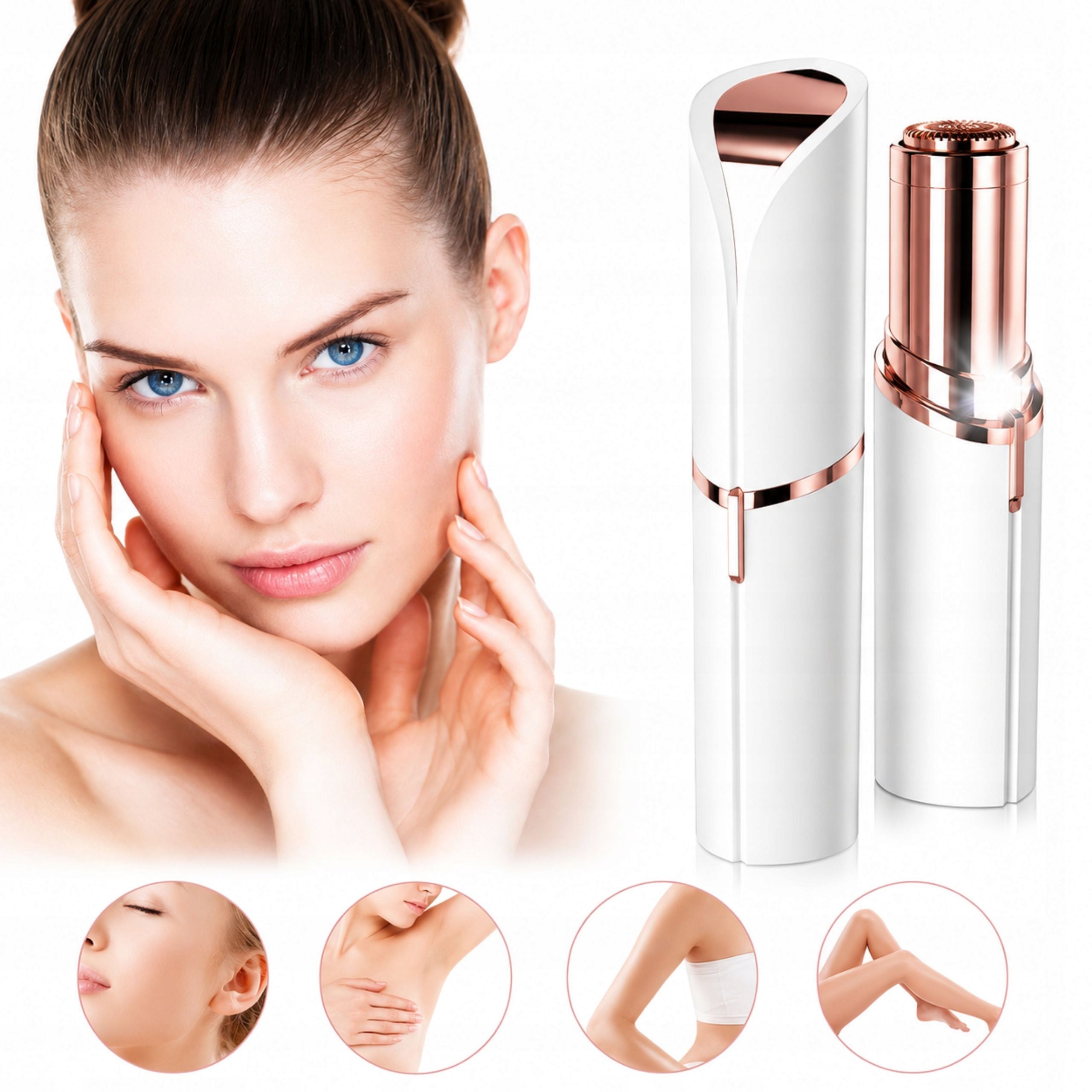 DISCREET FACE SHAVER WOMEN'S EPILATOR HAIR REMOVAL TRIMMER MINI mustache Packaging status original