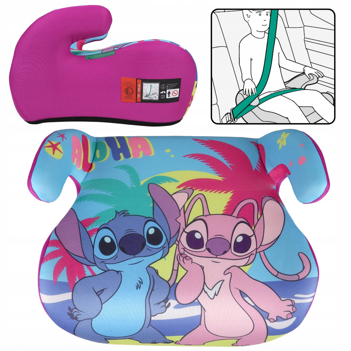 DISNEY Stitch CAR SEAT, child seat, children's stand 22-36 kg