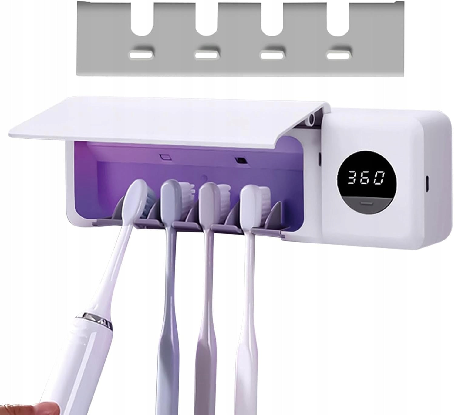 DISPENSER AND TOOTHBRUSH HANGER UV TOOTHBRUSH STERILIZER Brand no brand