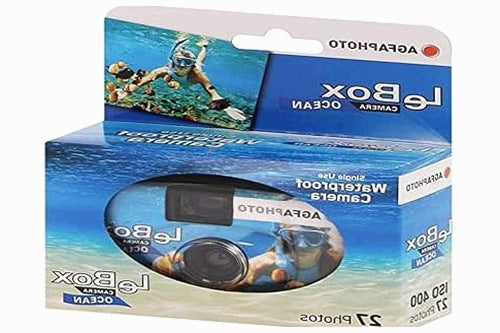 DISPOSABLE CAMERA AGFAPHOTO LEBOX OCEAN 400 27 PHOTOS for home gift