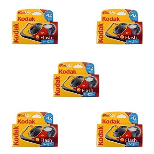 DISPOSABLE CAMERA KODAK FUN FLASH 39 PHOTOS FOR CHILDREN FOR PARTIES 5 PCS Brand no brand