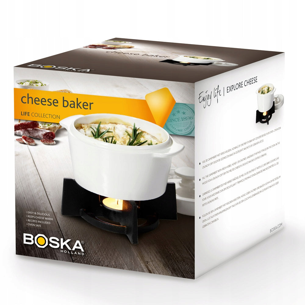 DIVINE Cheese Baker Camembert fondue cheese set – elegant gift Customs tariff code 73239100