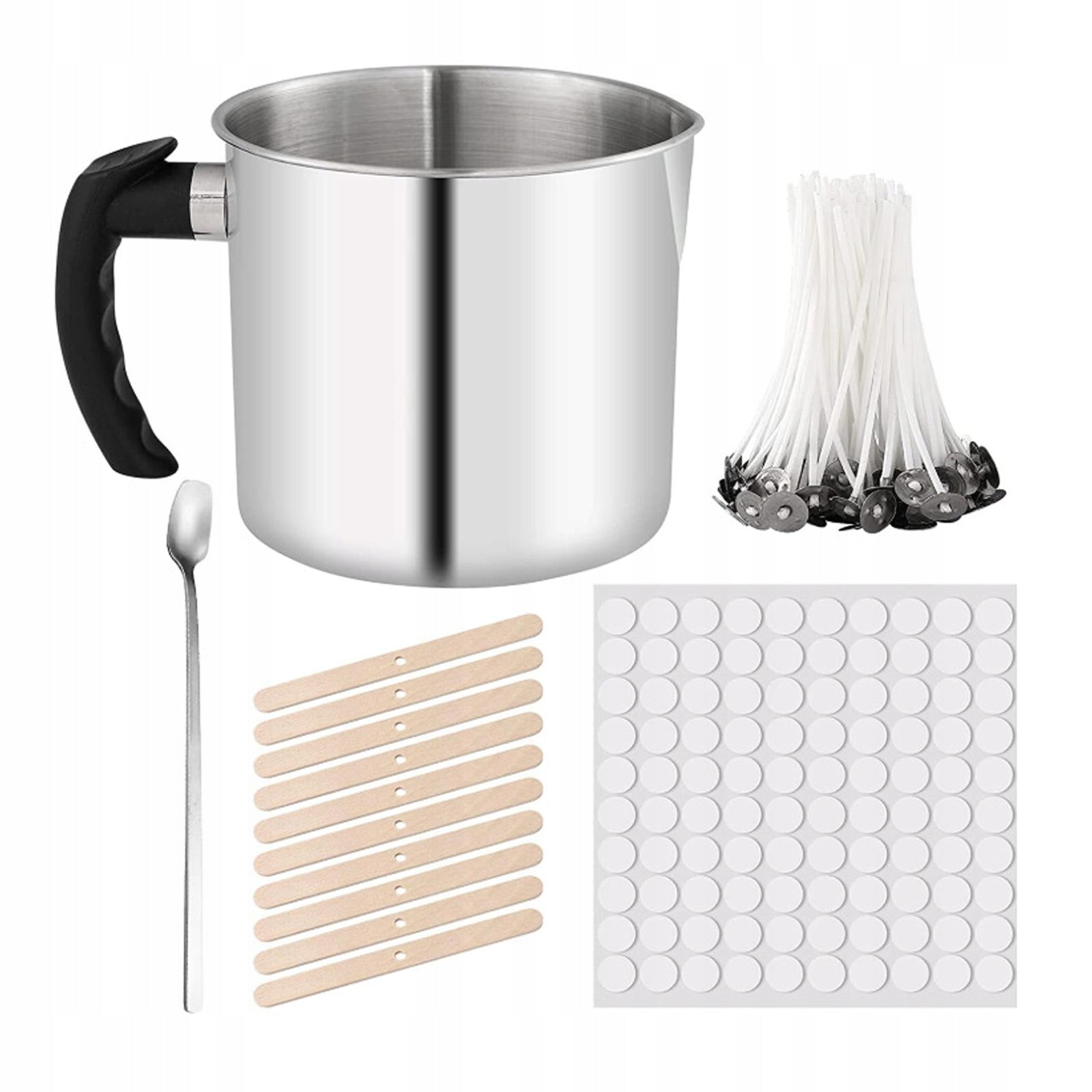 DIY Candle Making Kit with 1PCS Melting Pouring Pot, 100PCS Candle Wicks Brand no brand