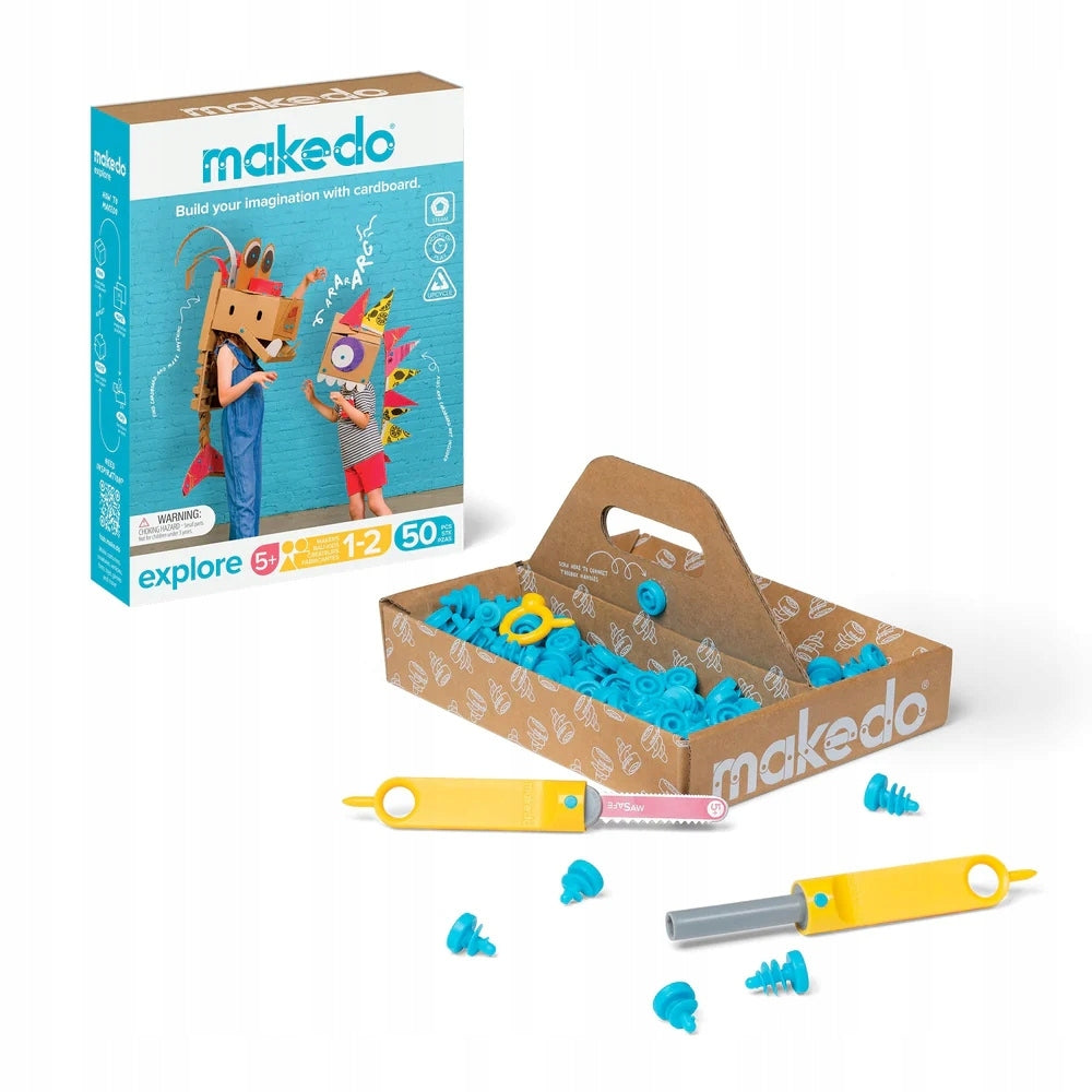 DIY Carton Building Tool Kit Makedo - Explore 50 el. Manufacturer code A0050