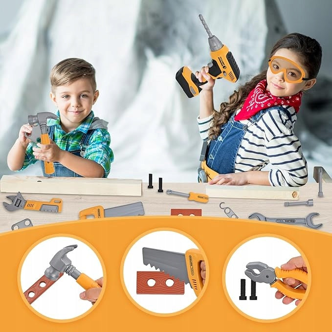 DIY KIT FOR CHILDREN TOOLS SCREWDRIVER WORKSHOP BOX EAN (GTIN) 742385183922
