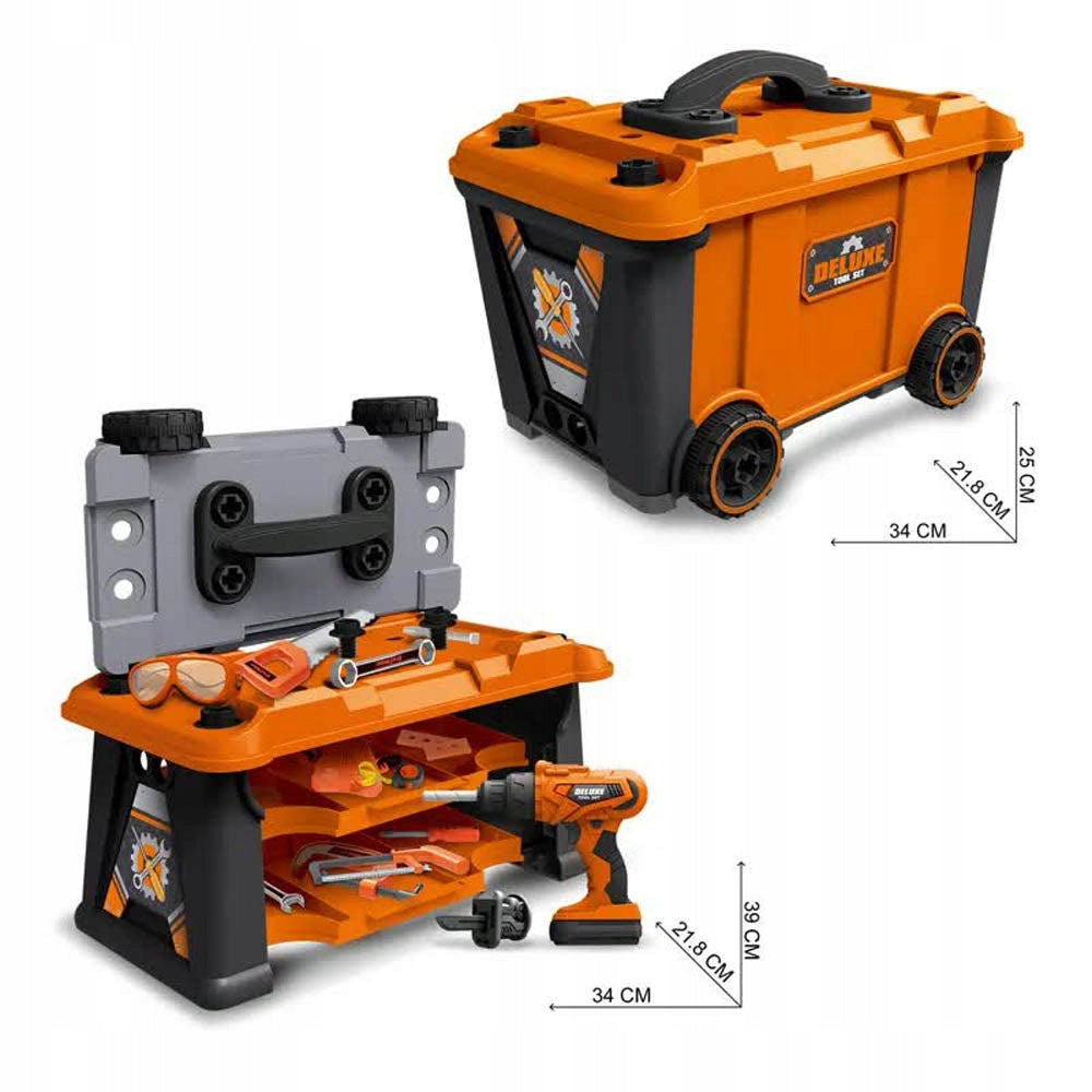 DIY KIT WORKSHOP TOOL BOX BATTERY OPERATED DRILLING MACHINE Manufacturer code 99778