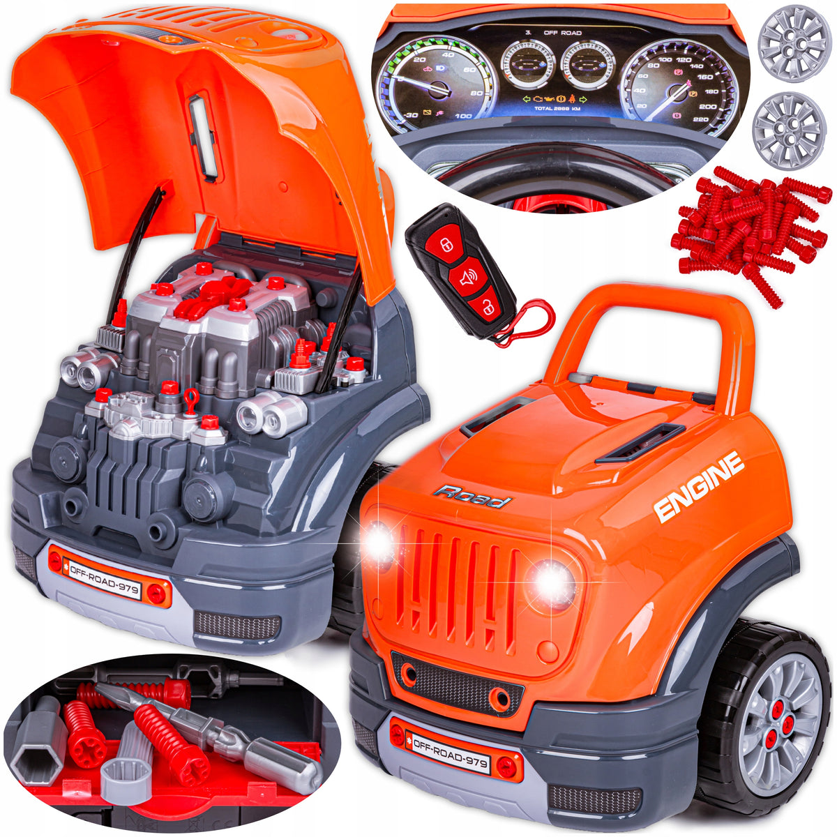 DIY KIT for children WORKSHOP MECHANICS Car for UNSCREWING
