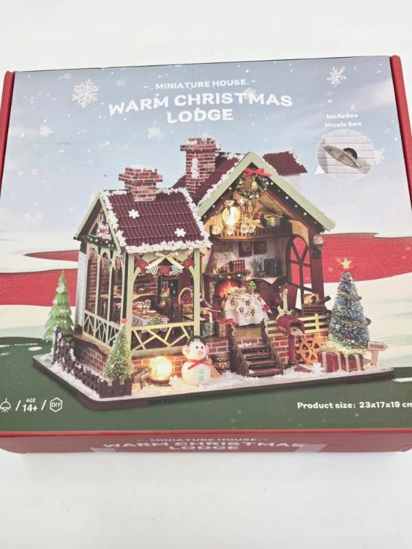 DIY Kit Miniature Christmas House LED Creative Mockup Decoration Brand no brand