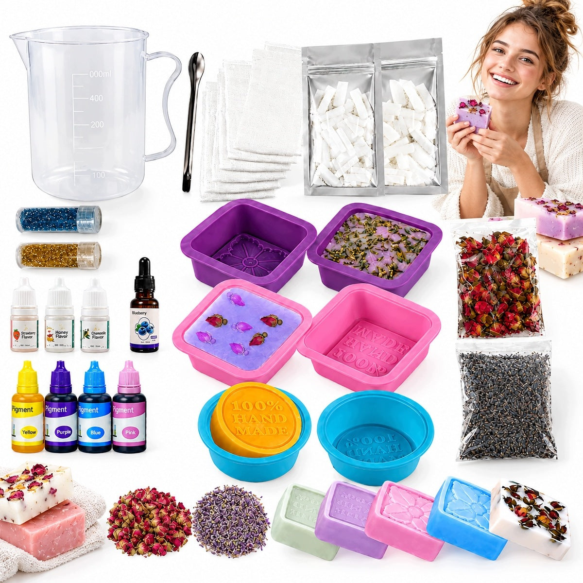 DIY SOAP MAKING SET 500 G GIFT FOR A CHILD SCHOOL TO START