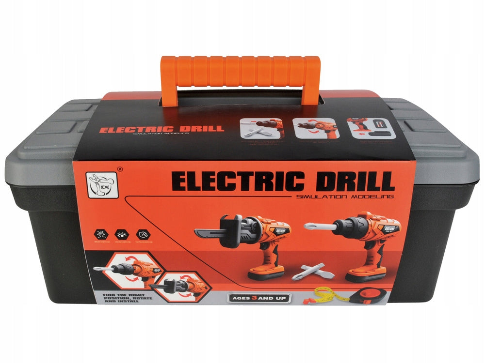 DIY TOOL BOX KIT DRILL LEVEL BATTERIES Brand no brand