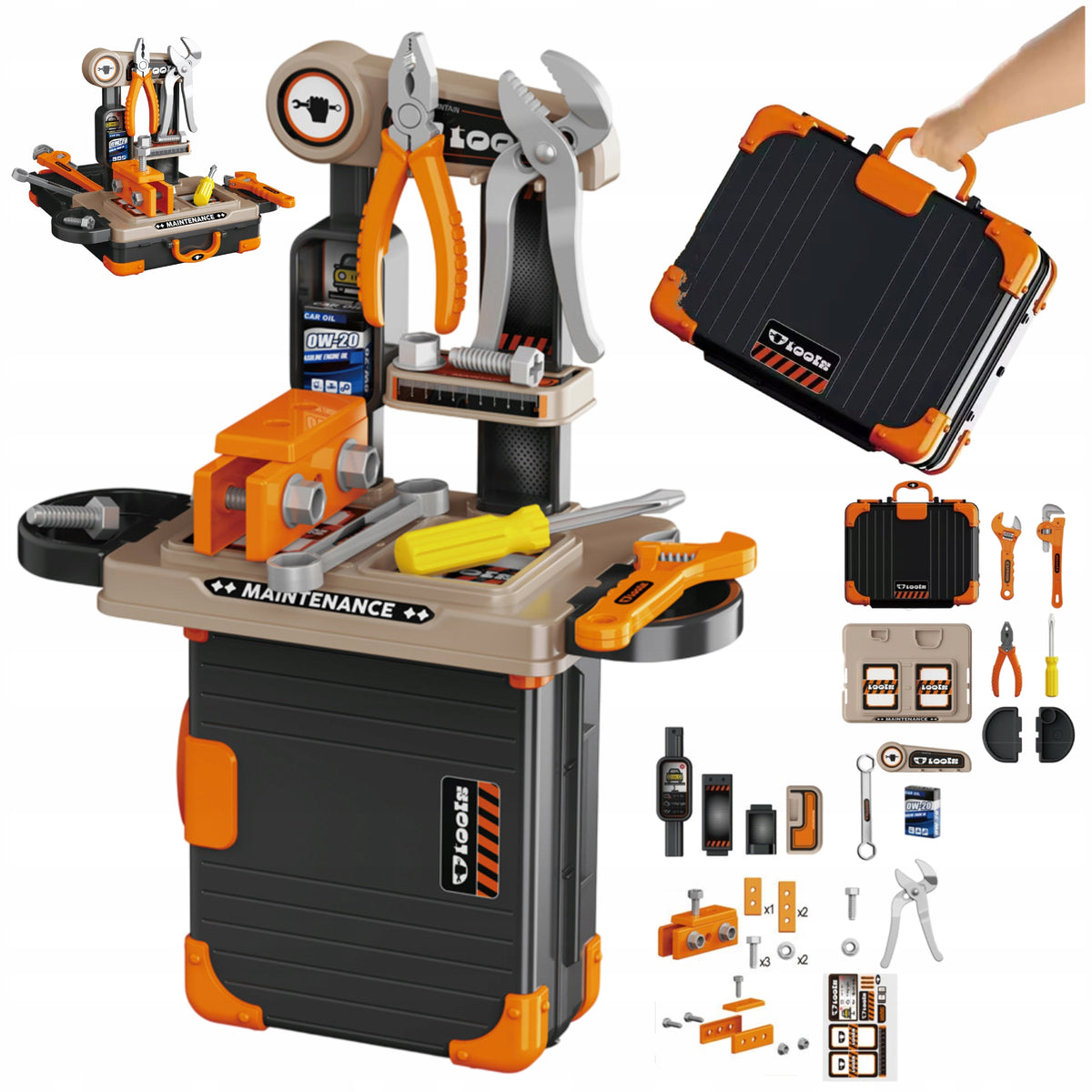 DIY TOOL KIT FOR KIDS WORKSHOP BOX LARGE SET