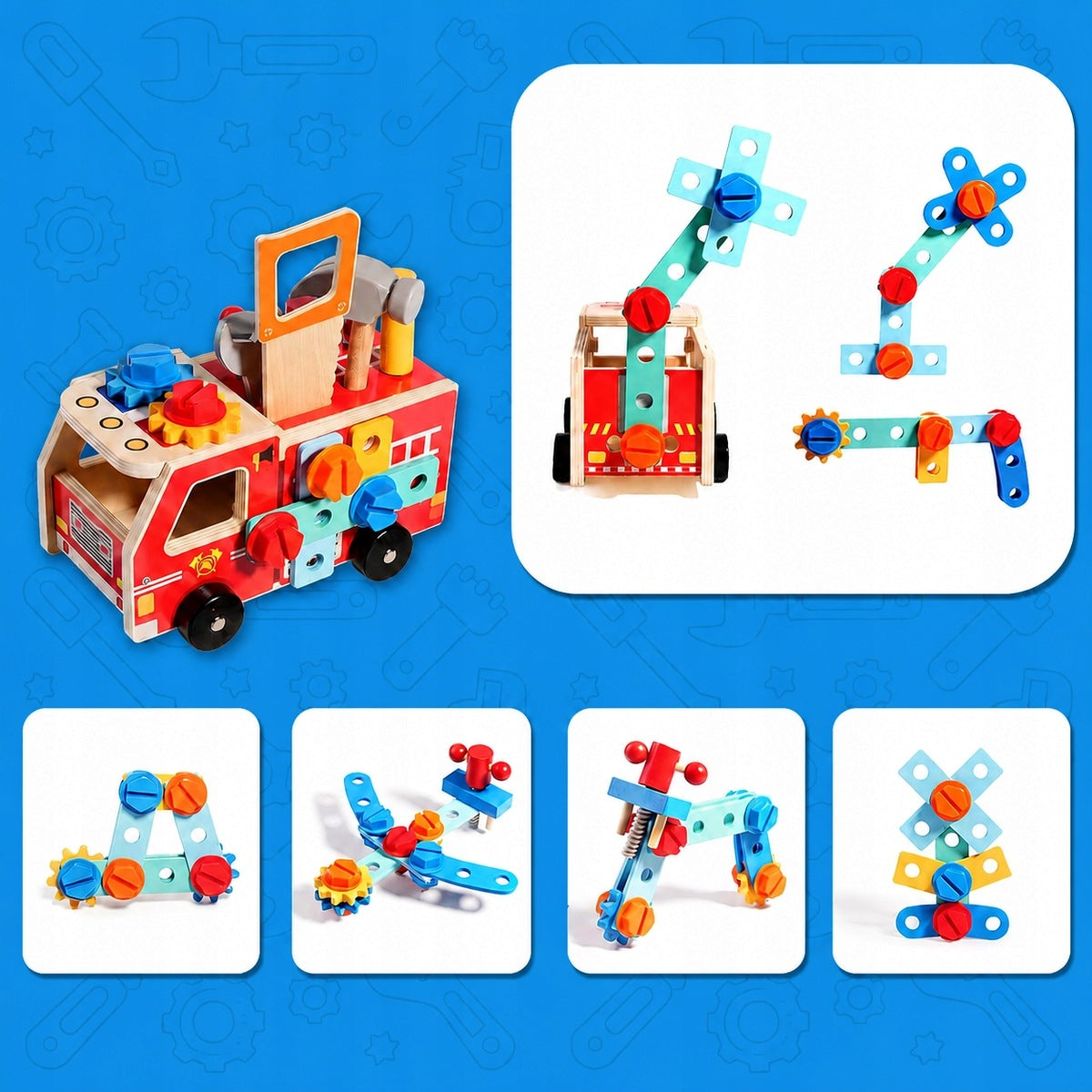 DIY TOOL SET WORKSHOP BOX FOR KIDS Kid's age 2＋ years