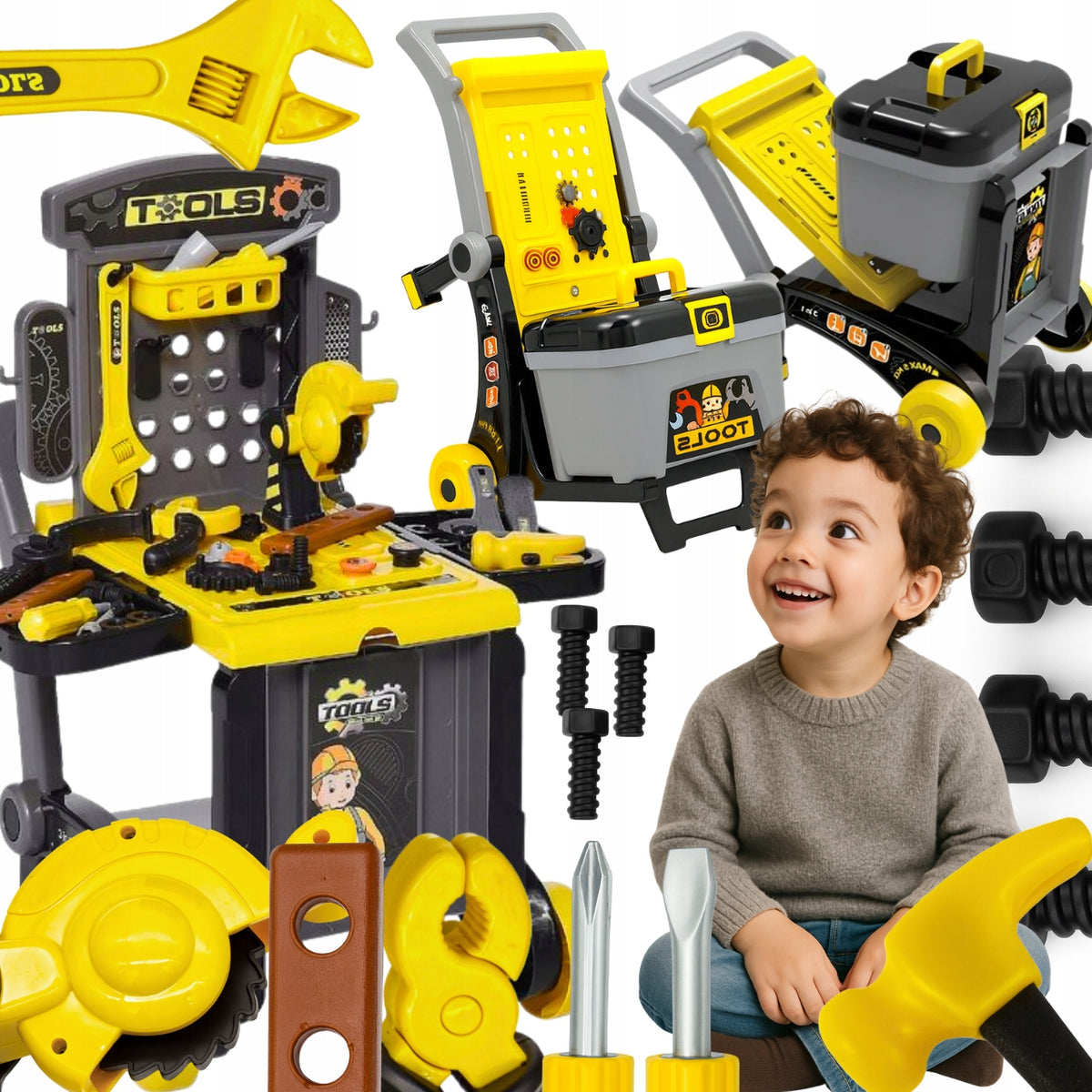 DIY Table Set Tool Workshop Large 3in1 Tools 17el