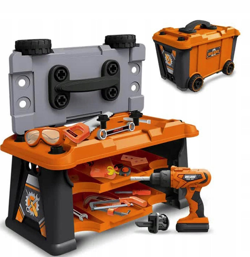 DIY Tool Set Workshop Box Battery Operated Drill Brand Doris